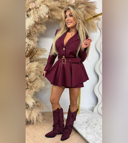 Елегантен гащеризон с камъни в Бордо