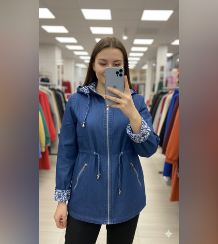 Дънково тъмносиньо яке