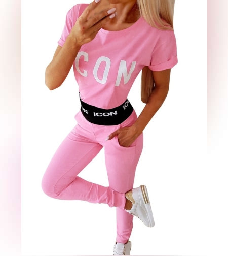 Летен Спортен Екип В Розово