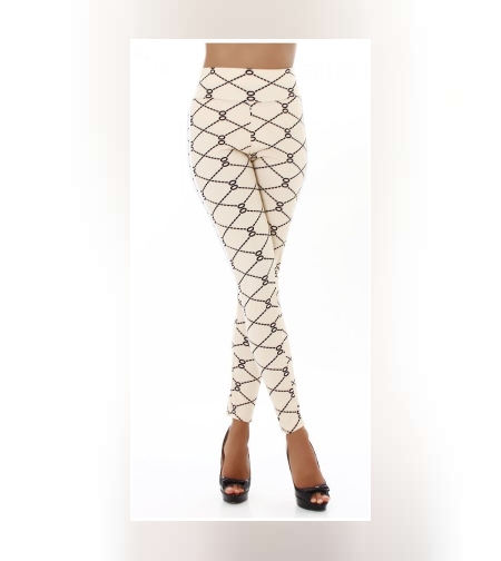 Дамски ефектен клин в цвят екрю