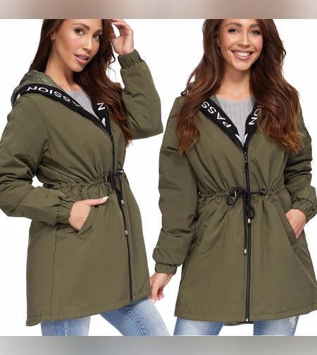 Асиметрично преходно яке в цвят маслина