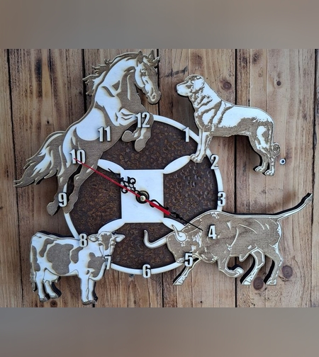 Часовник с животни-1