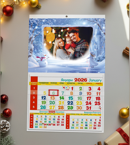 Календар със снимка -„Леден сън