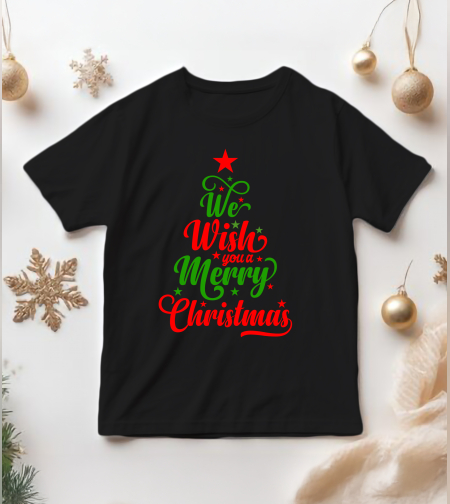 Коледна Тениска -We Wish You a Merry Christmas