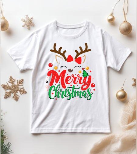 Коледна Тениска -Merry Deer-mas