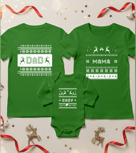 Семеен коледен комплект- Мама и Тати