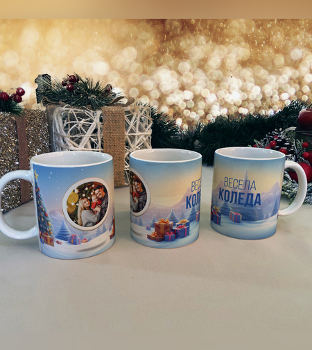 Чаша - Зимна приказка - със снимка