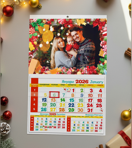 Календар със снимка -„Коледна радост