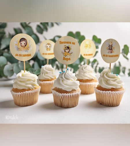 Топери за мъфини-Пчеличка