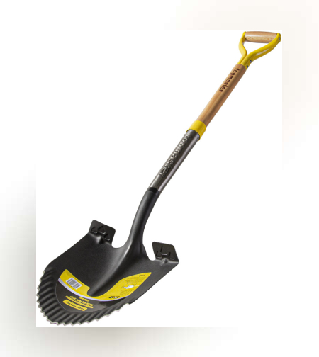 Лопата кръгла с педал и дървена дръжка 1150mm TMP