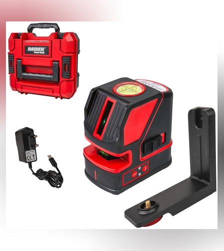 Нивелир лазерен зелени кръстосани линии 30m 180° RD-CLG01