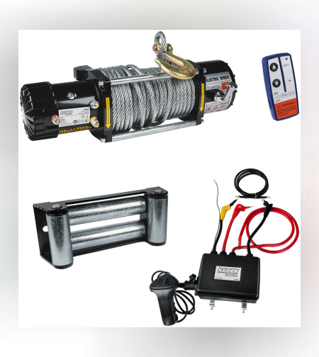 Автолебедка 12V 5443kg 12000lbs 4.5 kW Ø9.5mm 29m RD-EW12
