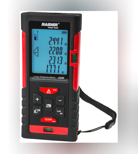 Ролетка лазерна 40m 4реда LCD Pythagoras Pro RD-LDM01