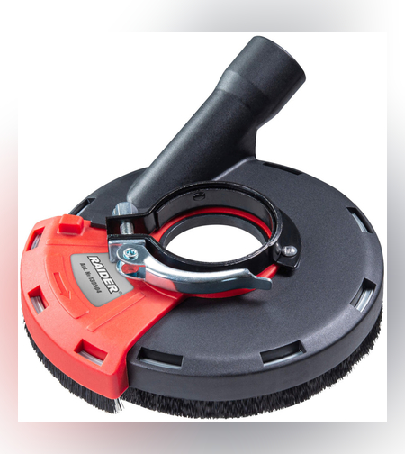 Предпазител за прахоулавяне за ъглошлайф 125mm с адаптери