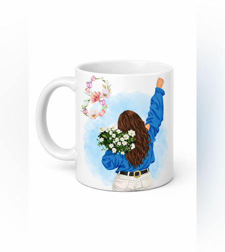 Чаша „Честит 8 март“ – Подарък за жена с красиво послание