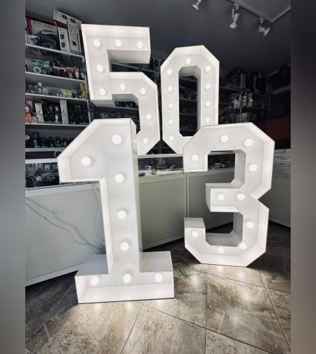 Светещи цифри на ток