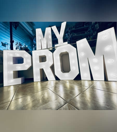 Светещ надпис MY PROM (на ток)