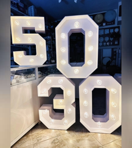 Светещи цифри на батерии