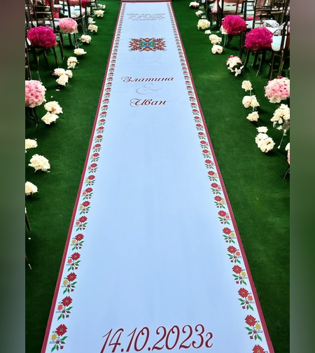 Сватбено платно със шевици