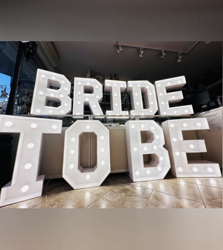 Светещ надпис BRIDE TO BE (на ток/батерии)