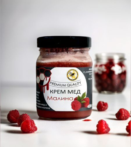 Крем мед малини