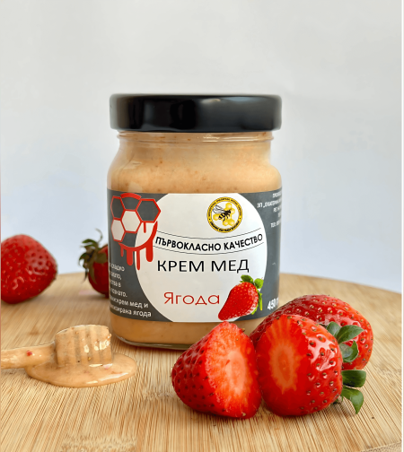 Крем мед ягода