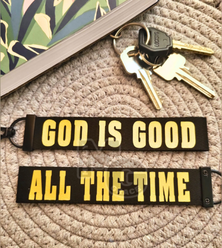 Текстилен ключодържател с послание