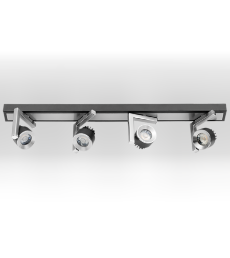 LED спот осв. тяло 4х5W, 2700K  за стена графит