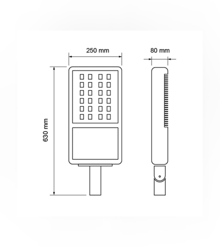 LED тяло за улично осветление IP66  100-240V 120° 30W 4200K CREE XT-E