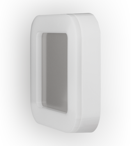LED IP65 15W  плафониера бяла Квадрат