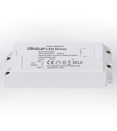 Димиращ TRIAC драйвер за LED осветление 480mA  220V-240V AC  20W