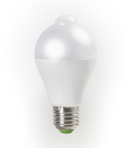 LED крушка с PIR сензор E27 220V-240V AC 260° 6W 4200K SMD 2835