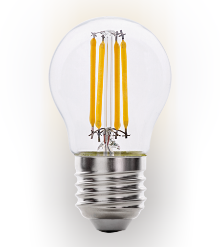 LED димиращ filament топка неутрална E27 220V-240V AC 360° 4W 4200K Filament