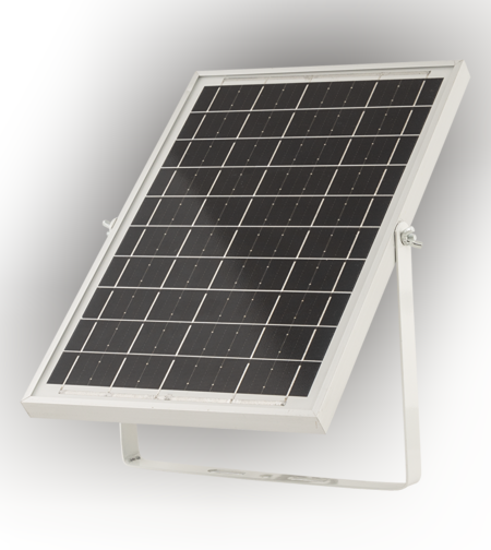 Соларен LED PIR прожектор IP65   90° 10W 5500K SMD 3030