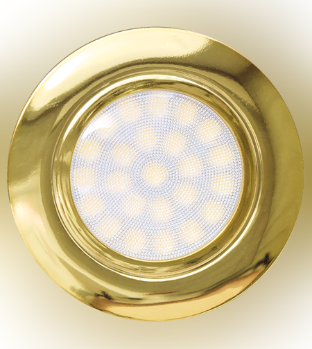 Мини LED луна за вграждане неутрална злато IP44  220V-240V AC 60° 4W 4200K SMD 2835
