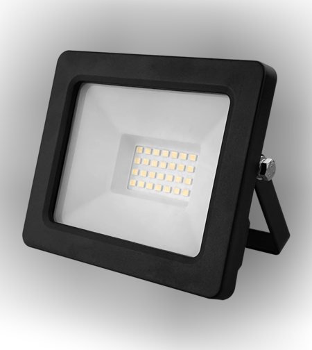 LED SLIM прожектор студена IP65  220V-240V AC 110° 20W 6500K SMD 2835