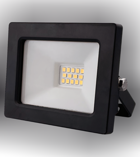 LED SLIM прожектор студена IP65  220V-240V AC 110° 10W 6500K SMD 2835