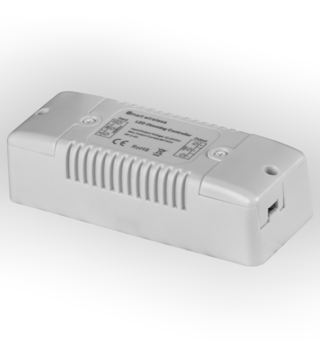 Smart 2.4G RF димер за едноцветна LED лента 2х8А  12-24V DC  192W(12V) 384W(24V)