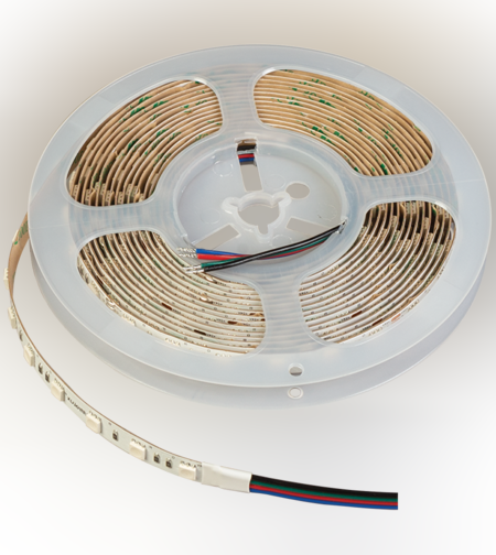 Професионална LED лента RGB 5м  24V DC 120° 14.4W/m RGB SMD 5050