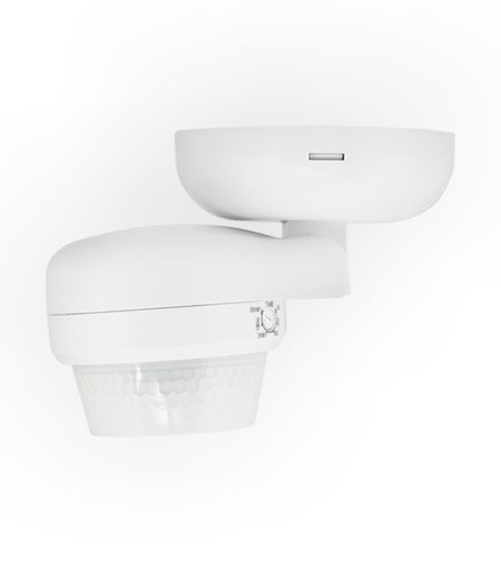 PIR сензор за движение и присъствие за монтаж на стена/таван, IP65, 12m, бял  220V-240V AC 360° 1200W/600W