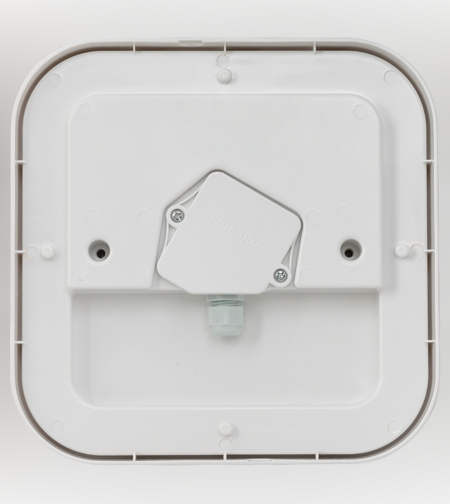 LED IP65 24W  плафониера бяла Квадрат