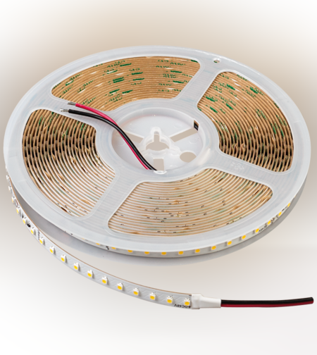 Професионална LED лента топло бяла 10m IP20  48V DC 120° 7W/m 2700K SMD 3528
