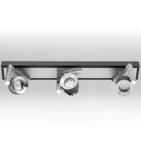 LED спот осв. тяло 3х5W, 4200K  за стена графит