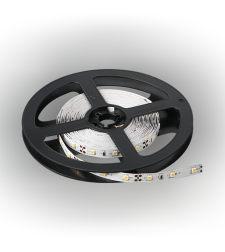 LED лента бяла IP65 5м  12V DC 120° 4.8W/m 6500K SMD 2835