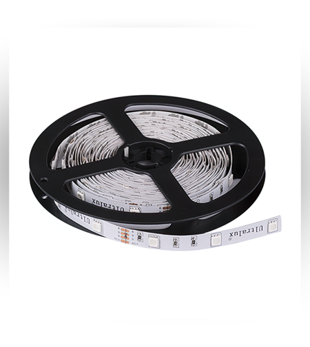 LED лента RGB 5м  12V DC 120° 7.2W/m RGB SMD 5050