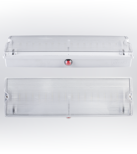 LED Аварийно осветително тяло с вградена батерия 1.5mAh/3.6V  220V-240V AC 120° 3W 6500K SMD 2835