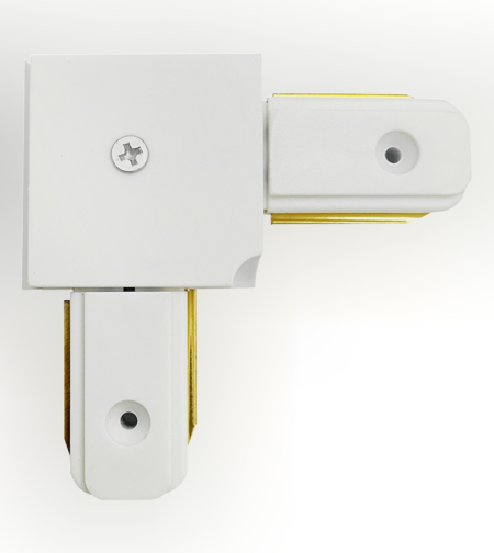 Ъглов конектор, 2 пина, бял  220V-240V AC  1000W