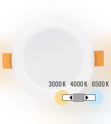 LED панел за вграждане кръг IP54  220V-240V AC 120° 5W 3000K/4000K/6500K SMD 2835