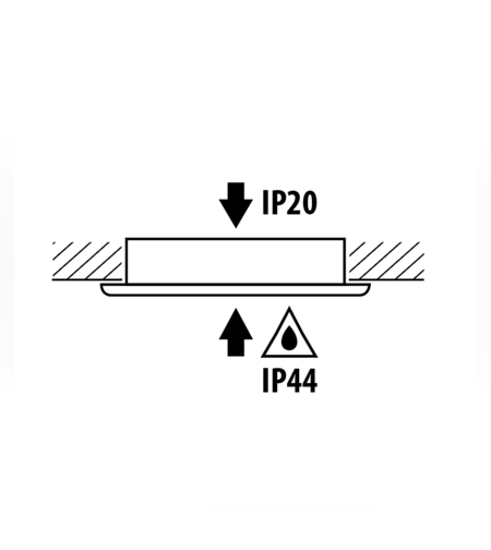 Мини LED луна за вграждане неутрална сатиниран месинг IP44  220V-240V AC 60° 4W 4200K SMD 2835