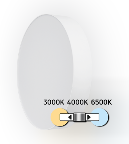 LED CCT плафониера бяла 36W IP20 кръг  плафониера  Кръг
